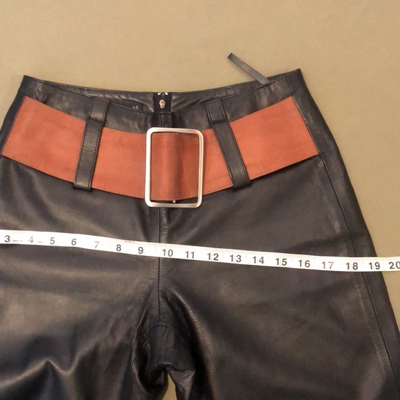 ISABEL U.S.A 💯% black color Leather, women’s Pants fully lined size 4” - Picture 10 of 16